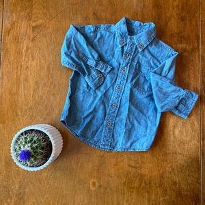 Denim Button Down Shirt 2T
